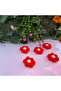 Pompom Daisy Flower Ornament Set of 10 - Decorative Handmade Flower - 3