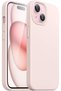 iPhone 15 Case Inside Velvet Camera Raised Soft Silicone Launch Cover Powder Pink