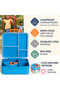 Blue Dino Kids Bento Lunch Box with Thermos Jar - 4