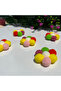Pompom Daisy Flower Ornament Set of 10 - Decorative Handmade Flower - 6