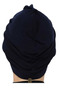 Knotted Outer Bonnet Navy Blue |   Ready Tied Society Half Shawl Model |   Hijab Comfortable and Stylish Bonnet - 2