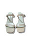 Beige Women's Single Strap Goblet Heeled Sandals - 2