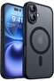 Magnetic Matte Case for iPhone 16 | Black