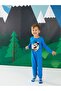 Blue Crew Neck Long Sleeve Mickey Mouse Printed Baby Boy Jumpsuit 2-Piece