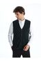 Green Standard Fit V-Neck Men's Knitwear Vest - 2