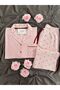 Pink Floral Print Pink Waffle Premium Pajama Set