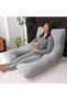 Full Body U Shape Pregnancy Pillow Comfortable Maternity Cushion for Side Sleeping Gr - 5