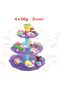Brand Dough Creation Cup Cake Tower - Educational Playdough for Kids with Cutters Tools - N - 5