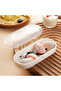 Premium Children's Bpa Free Silicone Handle with Pink Mushroom Figure Stainless Steel Tip Fork-Spoon Set 9+ Months - 3
