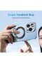 MagSafe Ring Holder, Magnetic Phone Grip, 360° Rotation, Strong Magnet with Adjustable Kicks - 7