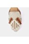 Nomad Embroidered Mule – Genuine Leather, Handcrafted with Tassels – Beige & Gold - 5