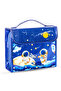 Art Supplies Set in Space-Themed Carrying Case – 82-Piece Kit with Paints, Crayons, Markers - Blue - 2
