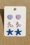 Handmade Summer Collection Sea Themed Earring Set – Starfish, Coral Branch, Seashell Design - 4