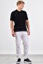 Black Polo Buttoned Ribbed Short Sleeve Slim Fit Men's Knitwear - 4