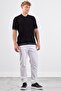 Black Polo Buttoned Ribbed Short Sleeve Slim Fit Men's Knitwear - 2