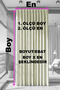 Waterproof Patterned Oxford Balcony Curtain Sunshade and Raincoat with Color and 200 cm Length Size Options - 2
