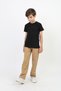 Unisex Waist Ribbed Taba Beige Canvas School Pants - 5
