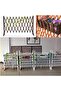FFD Expandable Wooden Garden Fence (119cm White) - 4