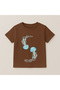 Jellyfish Crew Neck 100% Cotton Printed Short Sleeve Children's and Teenage T-Shirt