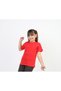 Unisex Tops Crewneck Unprinted Solid Red Combed Cotton T-Shirt - 5