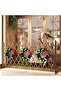 FFD Wooden Freestanding Portable Expandable Garden Fence - Wicker Trellis Pet Gate 120cm Pack of 2 - 6