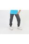 Unisex Underwear Elastic Waist Trousers with Elastic Without Printing Solid Gray Track Pants - 4
