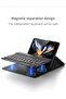 Case Compatible for Samsung Galaxy Z Fold 4 Case, Screen Protector Keyboard Leather Case Stylus+Pen - 7