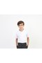 Unisex Tops White Unprinted Plain Polo Collar Lacost T-Shirt - 4