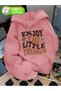"Unisex Hooded Printed Sweatshirt – Enjoy the Little Things"