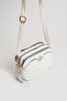 Women's Adjustable Cross Strap 4-Compartment White Shoulder and Crossbody Bag 24\18 cm