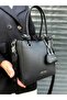 Original Women's Luxury Soft Leather Adjustable Cross Column Strap Shoulder Bag - 8