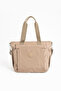 Women's Large Size 4 Compartment Water Resistant Parachute Fabric Crossbody and Shoulder Strap Bag - 4