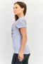 Women Sportswear Fit Short Sleeve Training T-shirt, Grey - 3