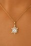 Gold Colored Zircon Stone Turtle Figured Women's Necklace - 2