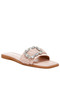 Women Pink Diamante Flat Sandals in Pink