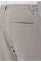 Regular Fit Mid Waist Straight Leg Men's Stone Trousers - 6
