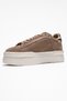 ANABEL Taupe Suede Genuine Leather Women's Casual Sneakers - 4
