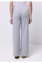 Regular Fit Mid Waist Straight Women's Gray Sweatpants - 2