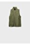 Satin Blouse with Geometric Pattern - 3