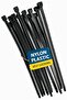 Nylon Zip Ties - Self Locking cable ties - Pack of 100 - Heavy Duty cable tie - High Weight - 2