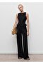 Long Jumpsuit with Buckle Belt - 2