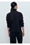 Sweatshirt with Zipper Throat - 4