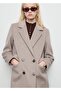 Double-breasted wool coat