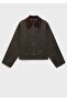 Velvet Collar Denim Parka - 3
