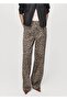 Leopard Straight Cut Jean