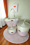 3-Piece Mother Baby Set – Bag + 1 Large 1 Small Covered Organizer – White Pink