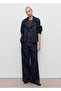 Short Denim Trench Coat with Belt - 2
