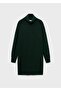 Short High Collar Knitwear Dress - 3