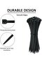 Nylon Zip Ties - Self Locking cable ties - Pack of 100 - Heavy Duty cable tie - High Weight - 5