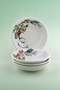 Green Bow 4 Pieces Porcelain Snack Bowl - 2